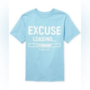 The Children's Place Aqua 'Excuse Loading' Tee